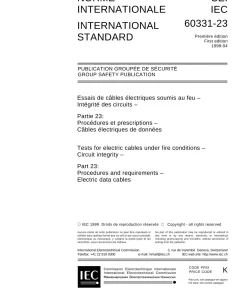 IEC 60331-23 Ed. 1.0 b:1999 pdf