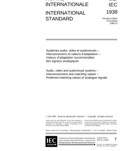 IEC 61938 Ed. 1.0 b:1996 pdf