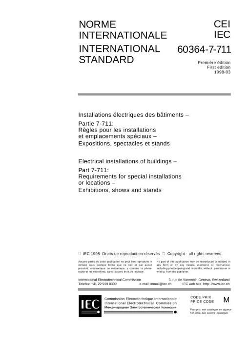 IEC 60364-7-711 Ed. 1.0 b:1998 pdf