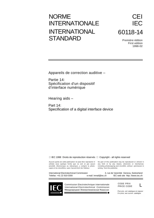 IEC 60118-14 Ed. 1.0 b:1998 pdf