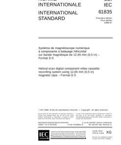 IEC 61835 Ed. 1.0 b:1998 pdf