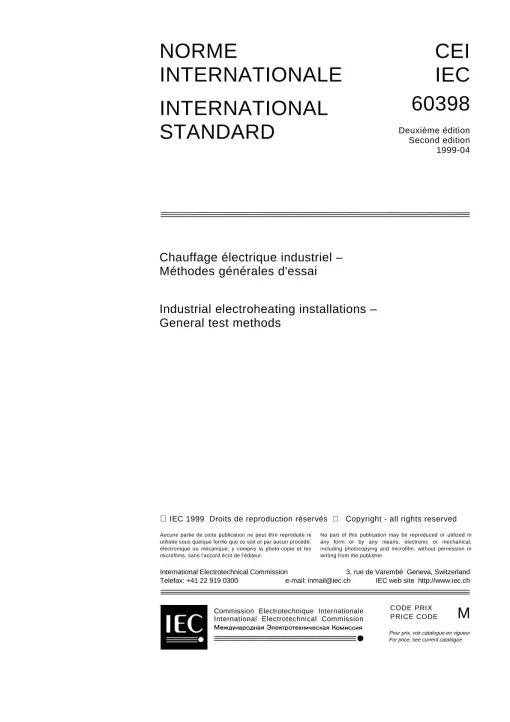 IEC 60398 Ed. 2.0 b:1999 pdf