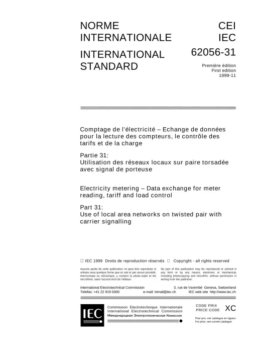 IEC 62056-31 Ed. 1.0 b:1999 pdf