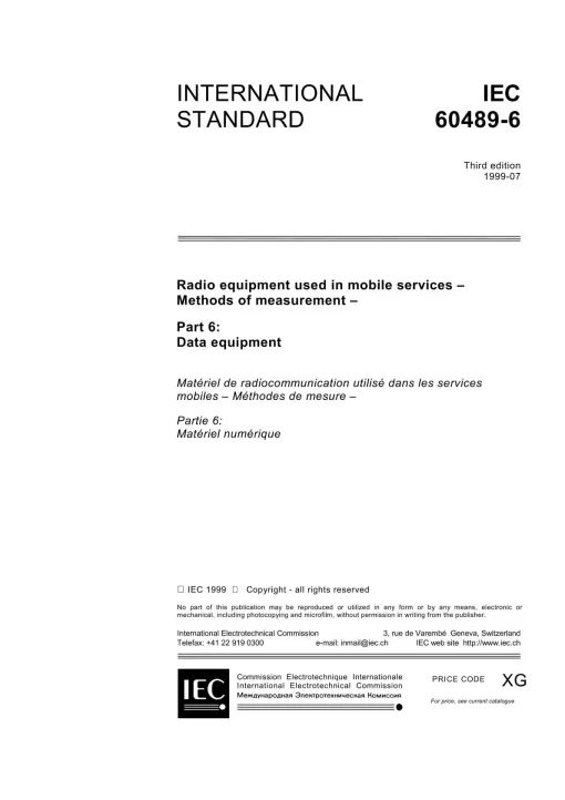 IEC 60489-6 Ed. 3.0 en:1999 pdf