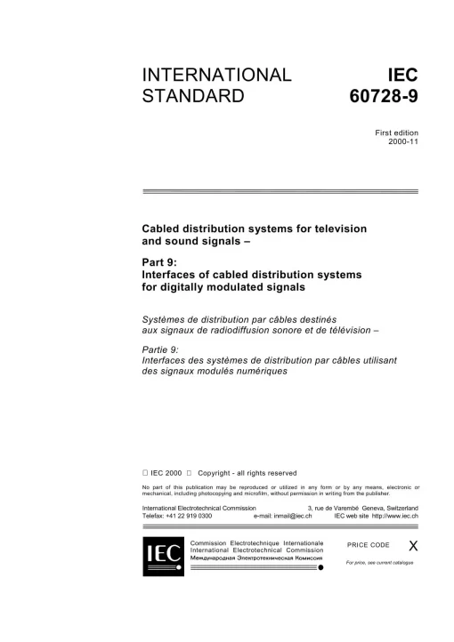 IEC 60728-9 Ed. 1.0 en:2000 pdf