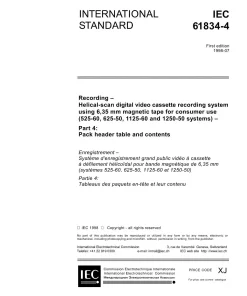 IEC 61834-4 Ed. 1.0 en:1998 pdf