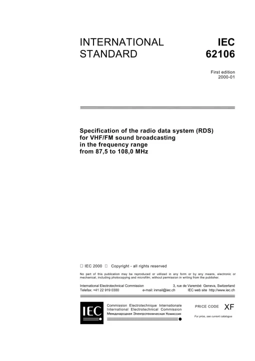 IEC 62106 Ed. 1.0 en:2000 pdf