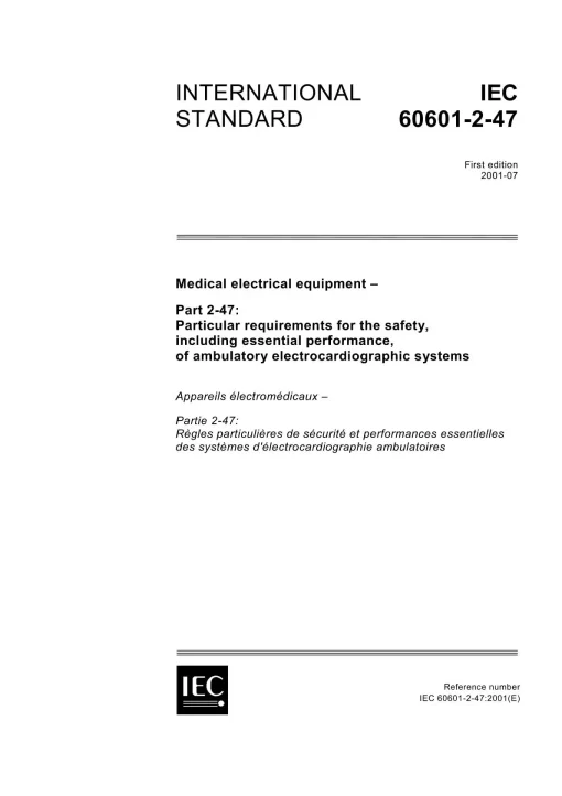 IEC 60601-2-47 Ed. 1.0 en:2001 pdf