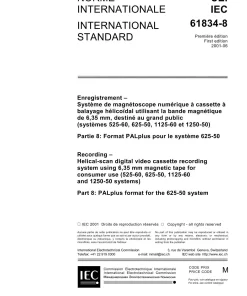 IEC 61834-8 Ed. 1.0 b:2001 pdf