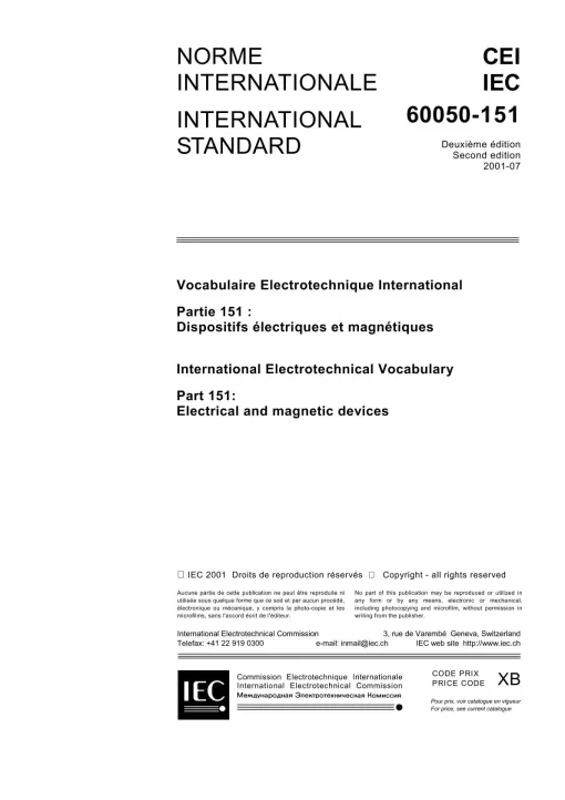 IEC 60050-151 Ed. 2.0 b:2001 pdf