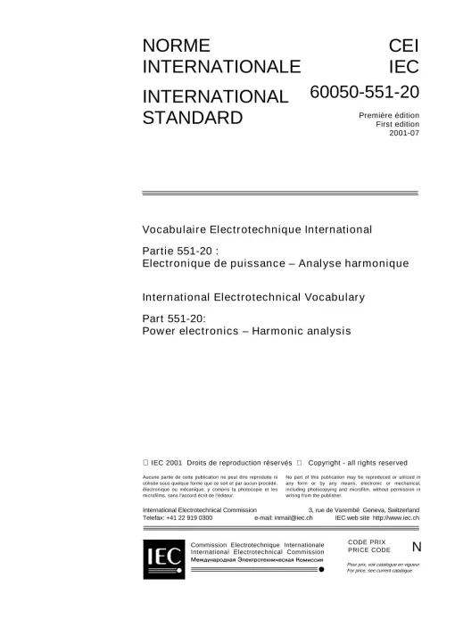 IEC 60050-551-20 Ed. 1.0 b:2001 pdf