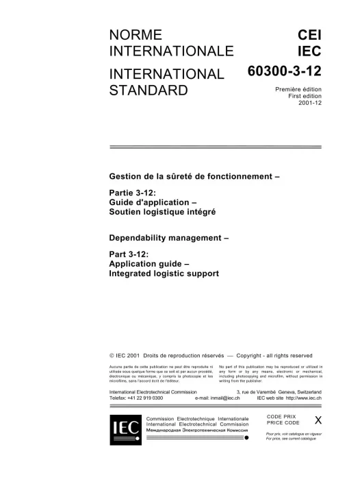 IEC 60300-3-12 Ed. 1.0 b:2001 pdf