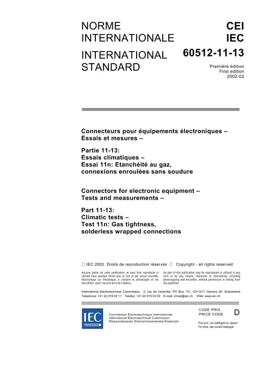 IEC 60512-11-13 Ed. 1.0 b:2002 pdf