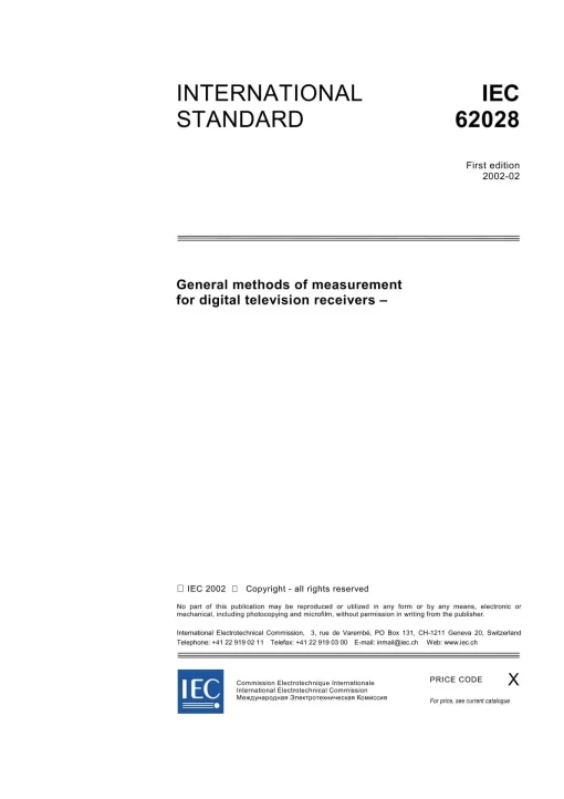 IEC 62028 Ed. 1.0 en:2002 pdf