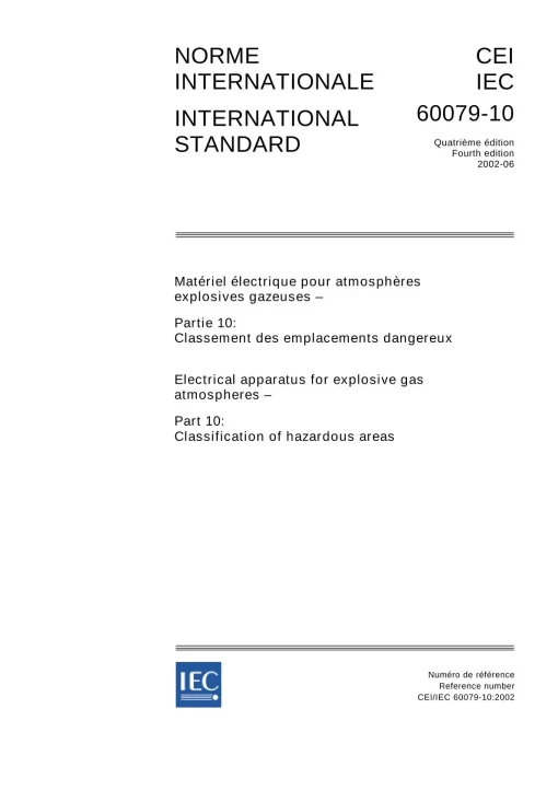 IEC 60079-10 Ed. 4.0 b:2002 pdf